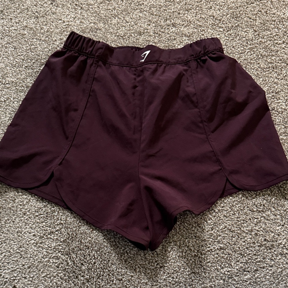 Gymshark Deep Burgundy Athletic Shorts